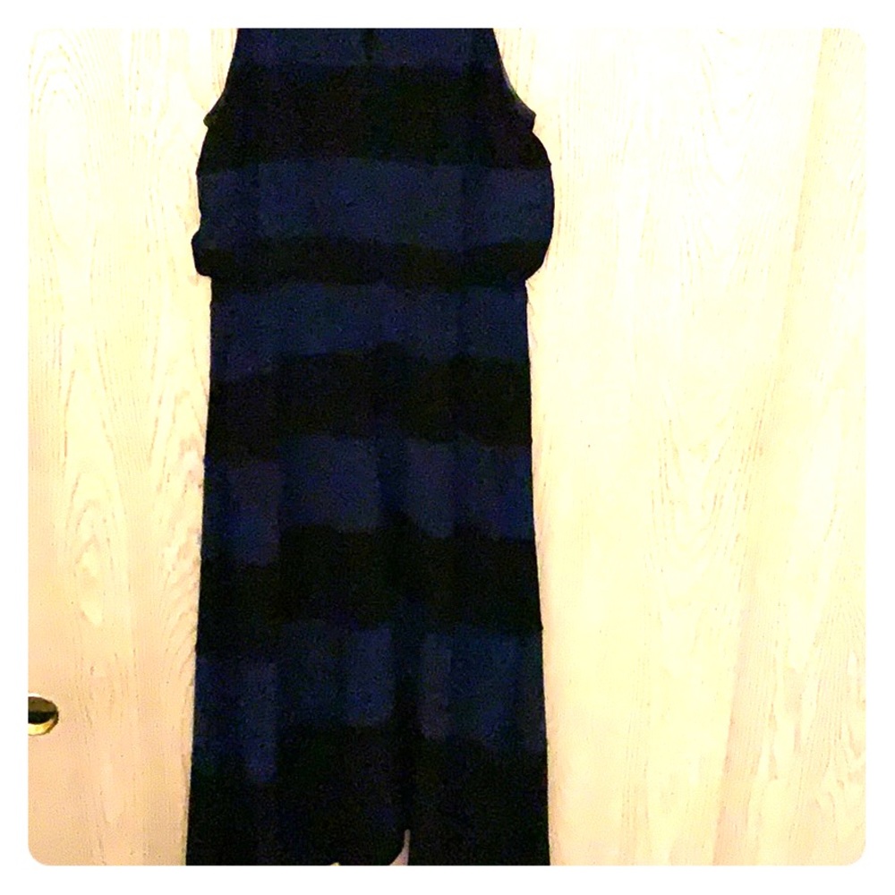 WHBM blue/black dress.